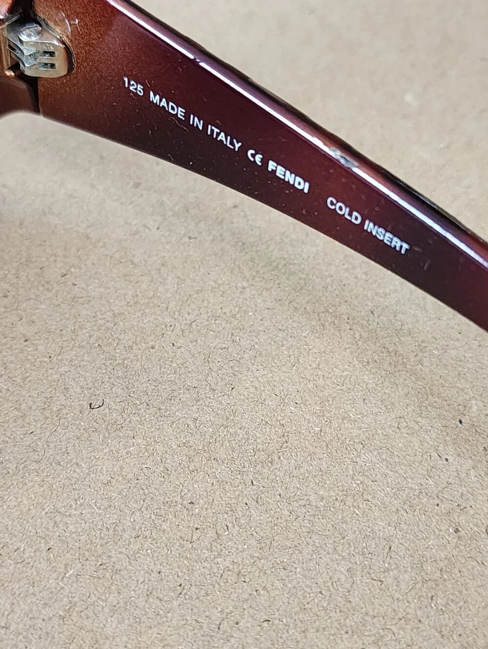 Fendi Sunglasses Two Tone Tortoise Shell FS407 238  57 14 125 Side Logos Vintage